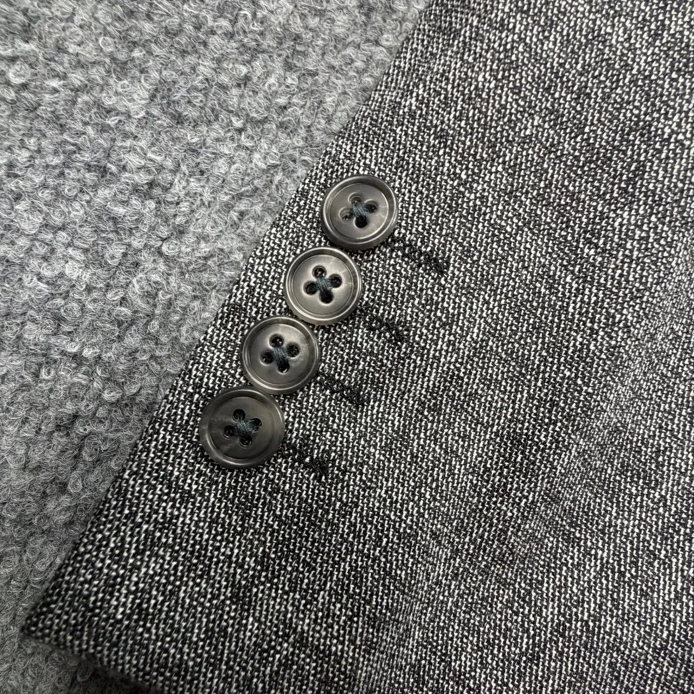 W.R.K Slim Fit Grey Textured 2-Way Stretch Blazer Sport Coat Mens 40 R